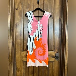 Just Cavalli Seahorse print dress. Size 44. NWT
